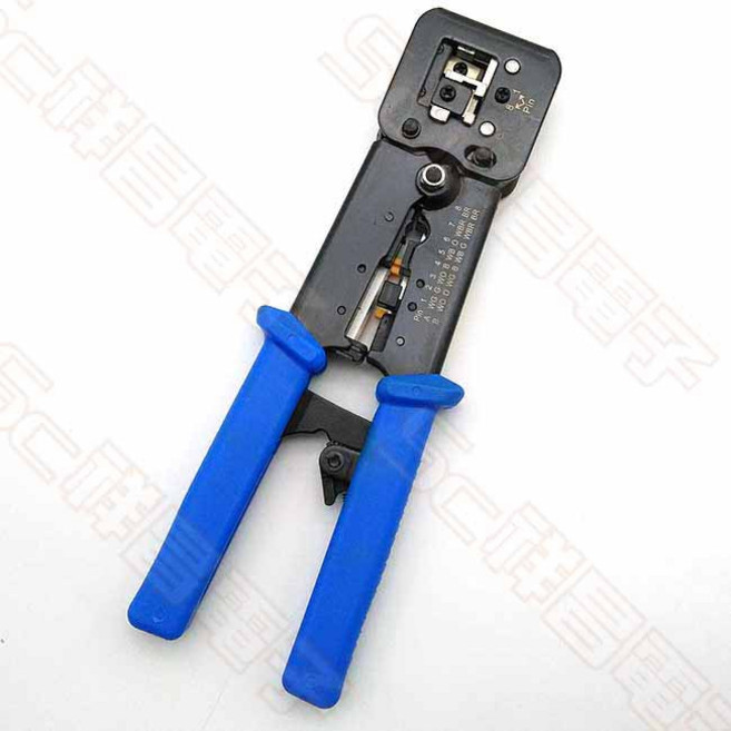 祥昌電子 8P/6P 網路壓接工具鉗 穿透式水晶頭專用, 1個
