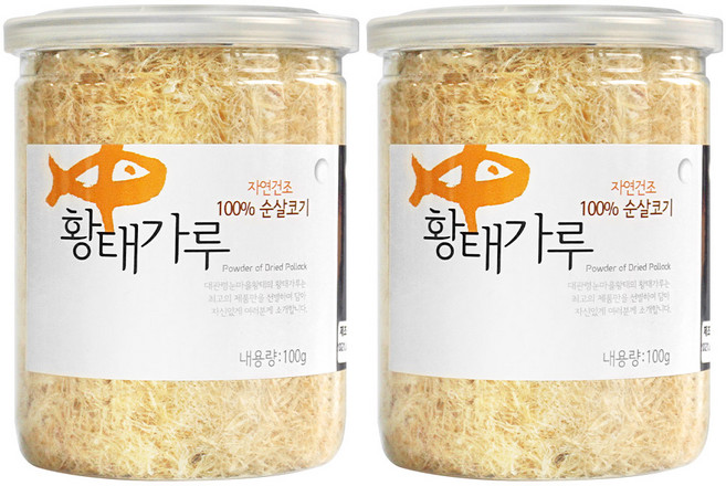 강원도 대관령 눈마을 자연건조 황태가루, 2개, 100g