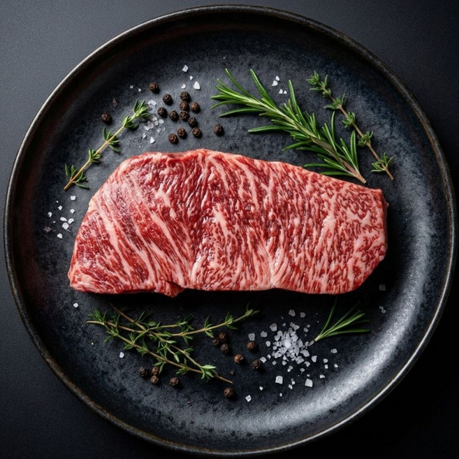 1++한우 채끝스테이크 200g, 1개