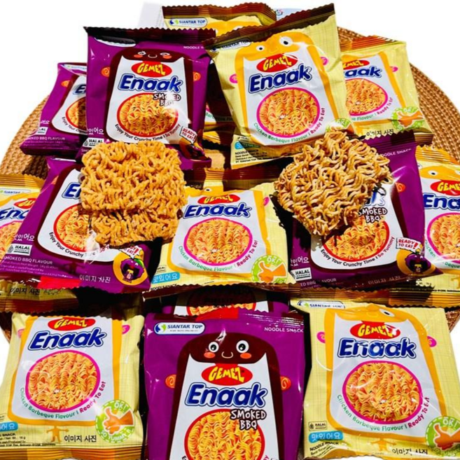 에낙 게메즈 오리지날 16g 12p + 스모크바베큐 14g 12p 라면 과자, 24개