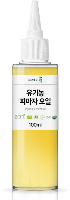 유기농 피마자 오일 아주까리유 비정제, 100ml, 1개