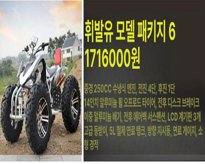 플로라323 농업용 4륜오토바이 농업용4륜오토바이국산, 대형 마스 가솔린 패키지 6, 기본 모델명/품번