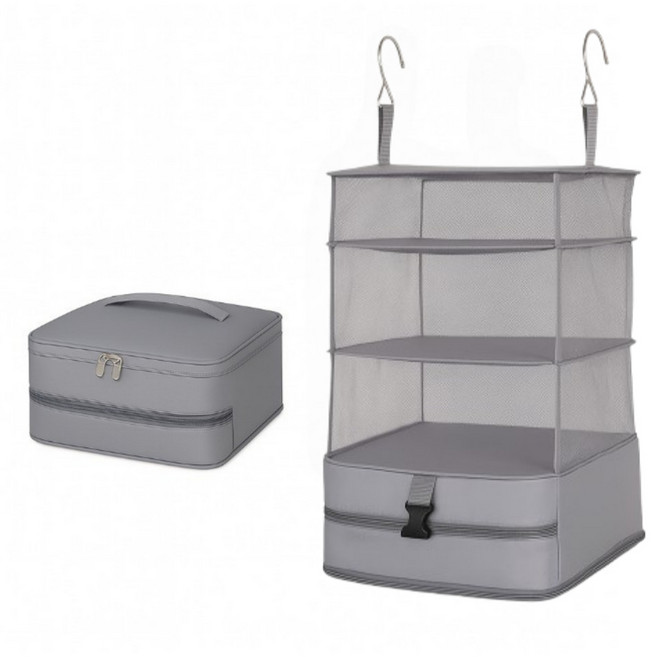 오엔오 걸이형 파우치 3단 접이식 여행용 캐리어 정리함