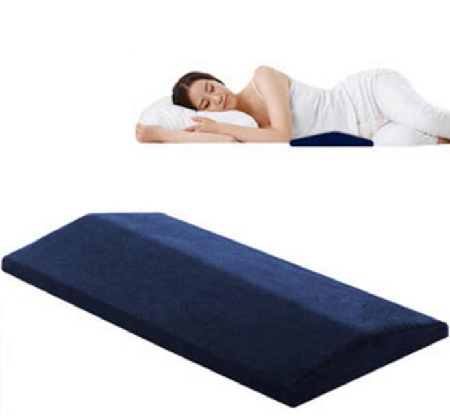 수면 허리베개 다리베개 삼각 메모리폼 베개 허리쿠션 받침대 대형, 1개, 그레이