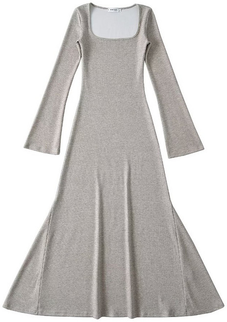 法式內搭緊身顯瘦垂墜感氣質長裙 秋冬季顯瘦收腰魚尾長裙