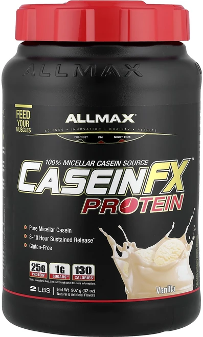 올맥스 카제인FX 100% 카제인 미셀라 단백질 바닐라 . 907g, 3개 - 쿠팡