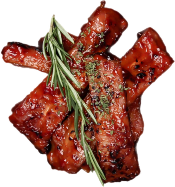 바베큐 쪽갈비 폭립 500G, 3개