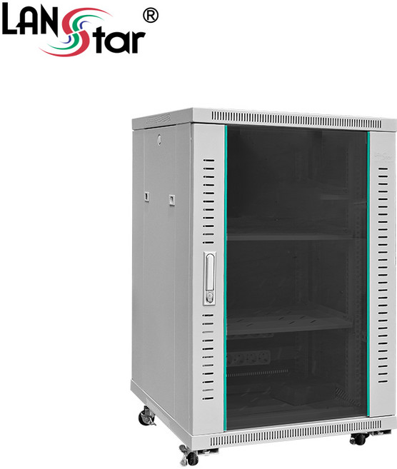 LANstar 19인치 허브랙 LS-1000H 아이보리 (1000x600x600) 18U