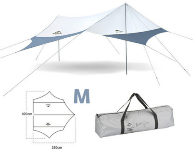 네이처하이크 그늘막 텐트 렉타 타프 천막 야외 캠핑 파라솔 UPF50+NH16T012-S M 3.5x4M