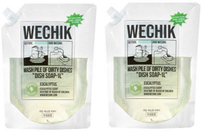 위칙 멀티플 주방세제 리필, 2개, 1L