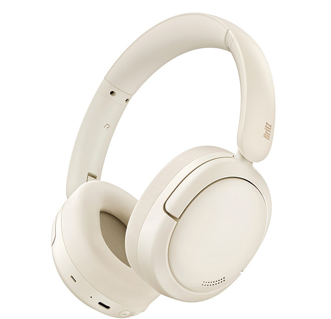 브리츠 블루투스 5.4 노이즈 캔슬링 헤드폰 W4BT ANC 아이보리 액티브노이즈캔슬링(ANC) 45시간