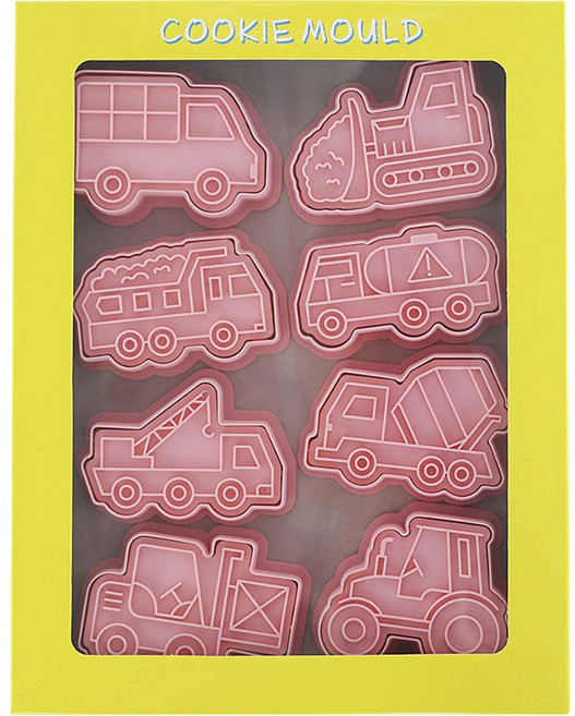 Mian Xiao Xin 비스킷 몰드 베이킹 쿠키스탬프 세트 MX001, 교통수단, 1개