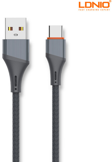 엘디니오 30W 클래식 PVC 고속충전케이블 1M C타입5핀8핀, 03.USB A to C타입 1M, 그레이, 1개