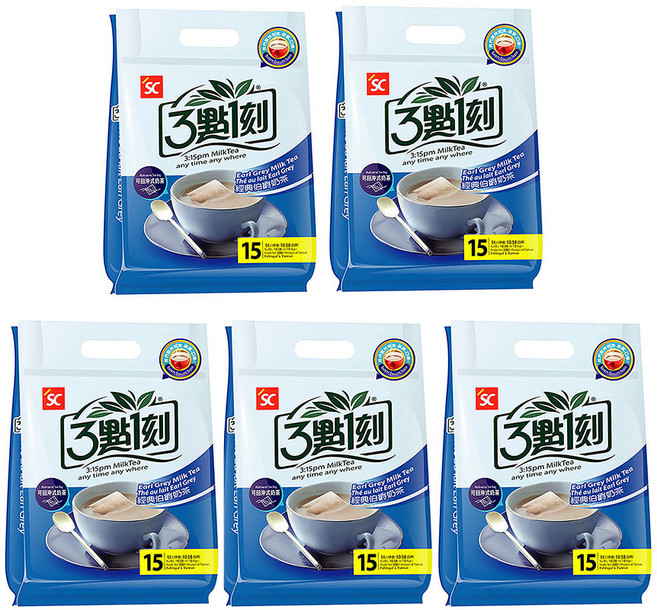 3시15분 얼그레이 밀크티, 20g, 75개, 15개, 20g