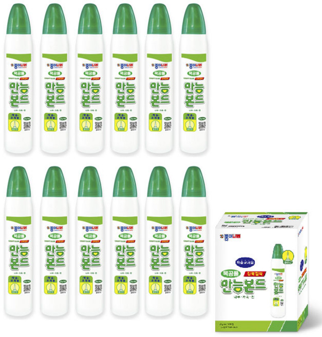 종이나라 만능본드 40g 1갑(12입) 목공풀, 12개