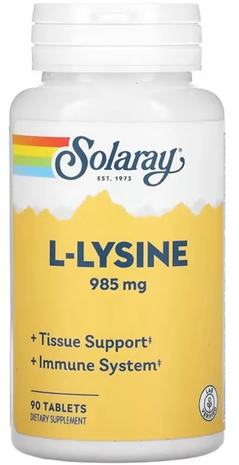 솔라레이 l-라이신 985mg (1정당 328mg), 1개, 90정 - 쿠팡