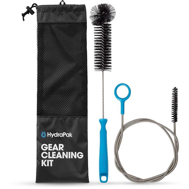 HydraPak 기어 클리닝 키트 - 빗살 및 와이어 튜브 브러시 세트 - BPA 및 PVC 프리 - 수분 저장소 및 블래더 물 용기 청소, 1개