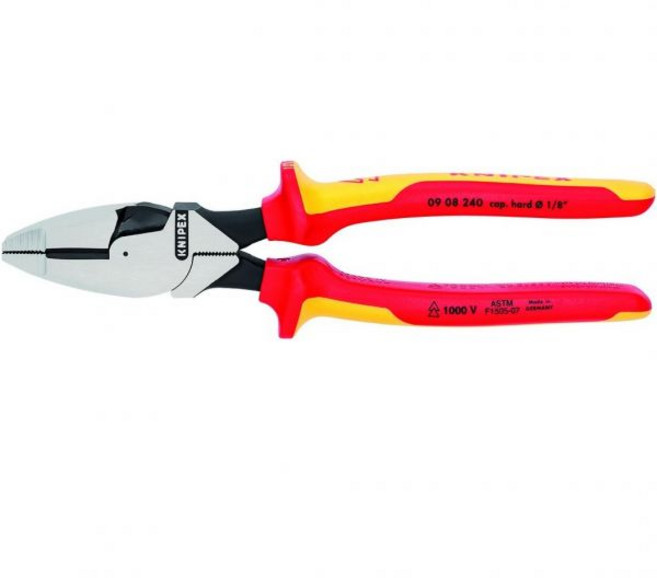 Knipex 09 08 240 SBA 95인치 절연 초고압 전기공 플라이어, 1개