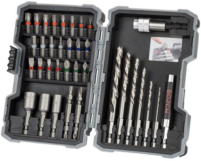 Bosch 목재비트세트 35p 십자비트 T25 SL4.5 PH2 PH1 육각비트 T15 HEX4