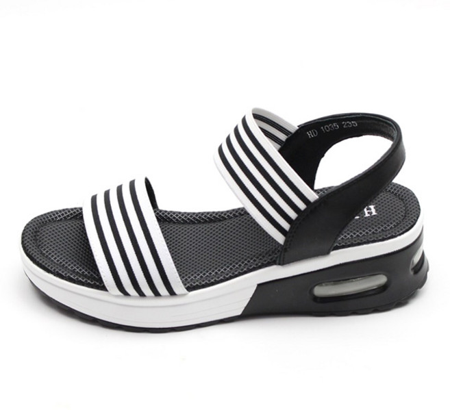 블랙무스탕 여성용 에이론 투밴딩 에어 쿠션 샌들