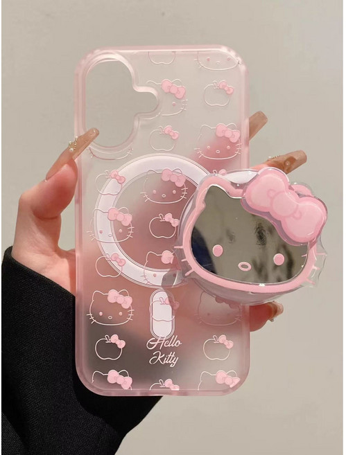 풀스크린 캐릭터 키티 미러 아이폰케이스 맥세이프 +그립톡 자석 업데이트