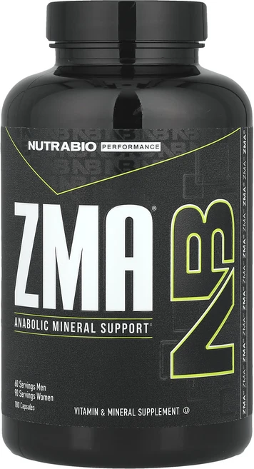 뉴트라바이오랩스 ZMA 아나볼릭 미네랄 써포트 베지캡슐 180정, 4개 - 쿠팡