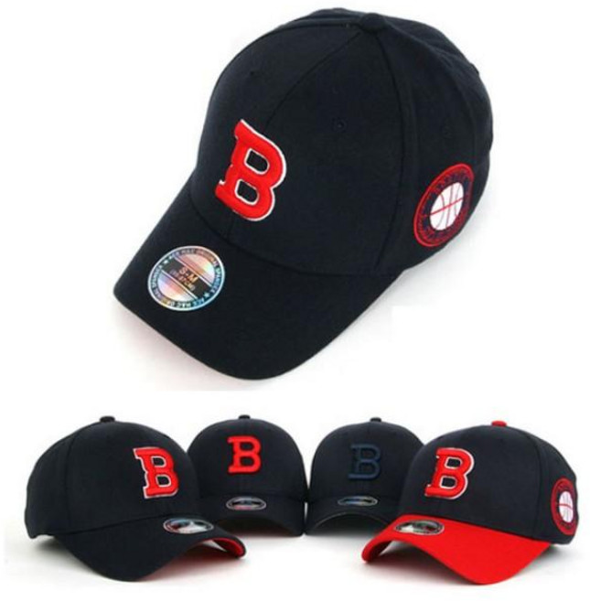 보스턴 야구 모자 베이스 자수 볼캡 4컬러 패션