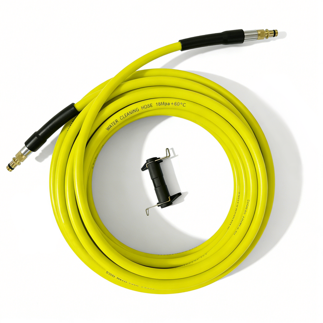 kroshine 고압세척기 호스 15M 연장용 고압호스 적용 카처 K2 K3 K4 K5 K7 퀵 커넥터 액세서리가있는, 1개