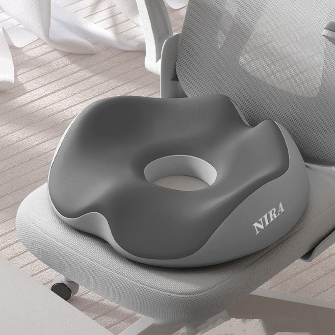 NIRA 치질방석 메모리폼 꼬리뼈 기능성 허리디스크 방석, 핑크