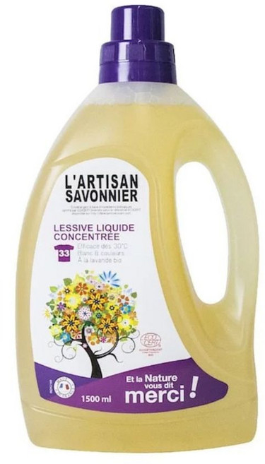 L'ARTISAN SAVONNIER 薰衣草濃縮洗衣精 1500毫升 適用白衣與彩衣 30°C有效潔淨 可洗滌33次, 1個, 1.5L
