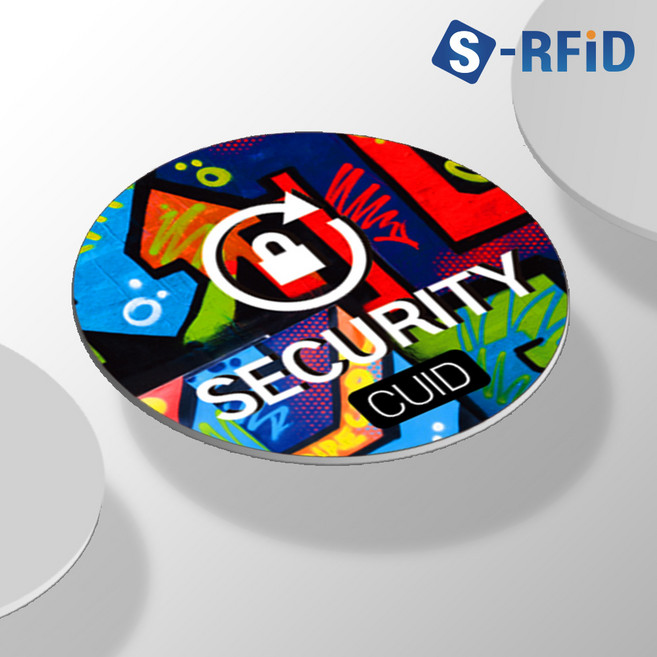 RFID 태그 CUID 스티커 스마트폰 복사 MCT 도어락 카드키 13.56Mhz, 1개, 원형 디자인 스티커(No.81P)