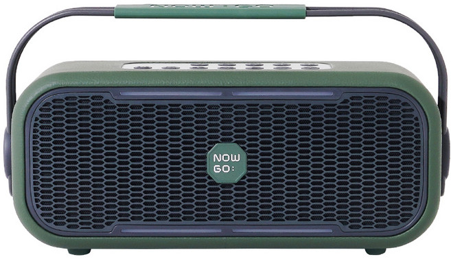 NOWGO 나우고 C1 블루투스 스피커 고출력 100W 4WAY 노래방기능 파워뱅크 듀얼컨트롤, 그린