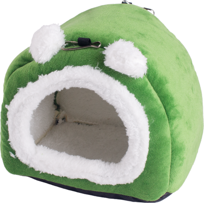 귀요미 곰돌이 침대 앵무새용품 새 은신처 포치, 그린
