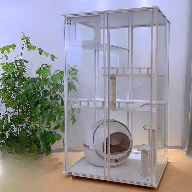 캣빌라 고양이아파트 격리장 놀이터 고양이집 반려묘 케이지 호텔장 캣타워, 자가 설치, 1개, A 60x60x120