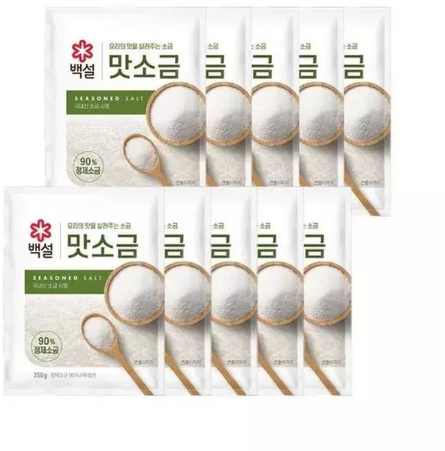 백설 맛소금 250g x10개, 10개