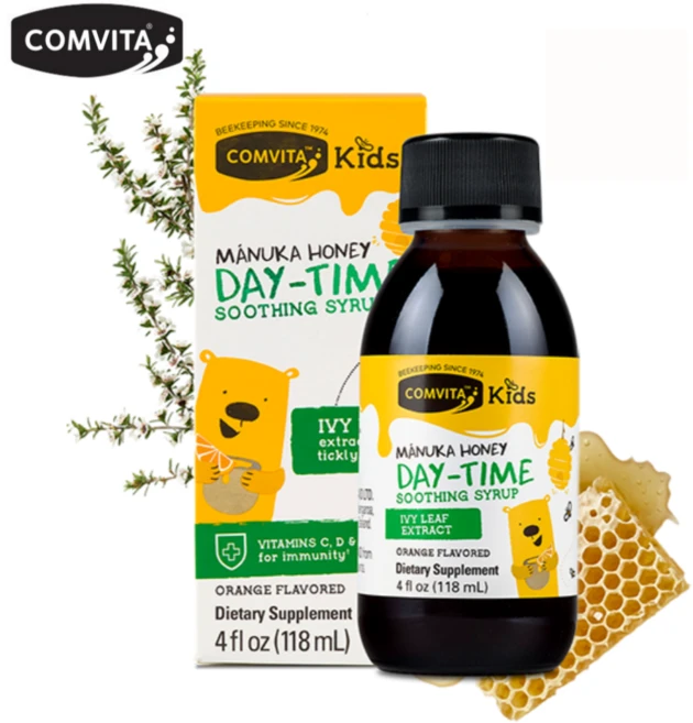 콤비타 키즈 데이타임 수딩 시럽 118ml 뉴질랜드 마누카꿀, 1개 - 쿠팡