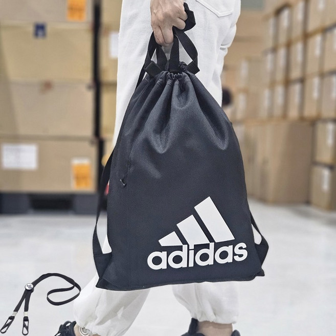 아디다스 OTM 패킹 SST 짐백 PG스트랩줄, 블랙, 1개