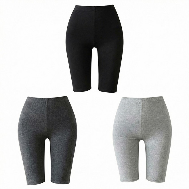 말랑마쥬 보들보들 모달 빅사이즈 5부레깅스 3컬러팩