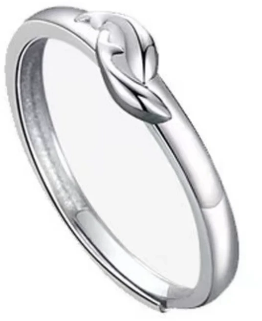 여성 돌고래 트윈 행운 코이 링 반지