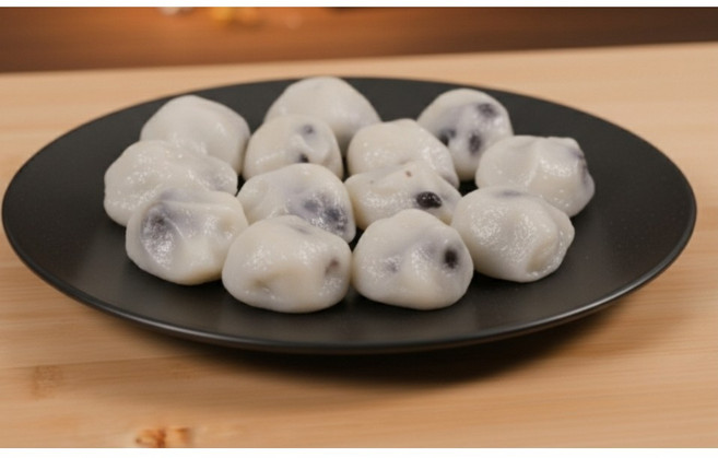 만복 서리태 콩송편( 찐떡 ) 찐떡이니 바로 드시면 됩니다, 4개, 500g