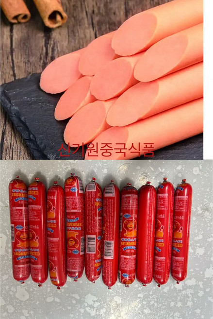 신기원중국식품 왕중왕소시지 왕중왕소세지빨강, 10개, 100g