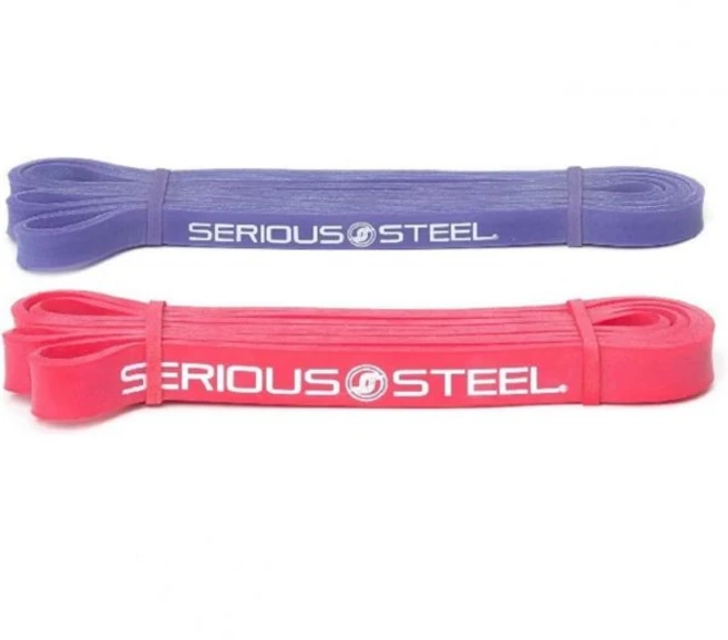 SERIOUS STEEL 피트니스 41인치 풀업 밴드 저항 및 스트레치 밴드 세트, 2-Band Set (#1 #2), 1개 - 쿠팡