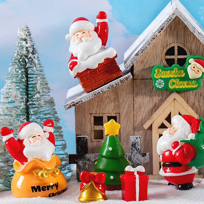 산타핫딜 220종 크리스마스 미니어처 피규어 인형 꾸미기, 1개, 눈사람