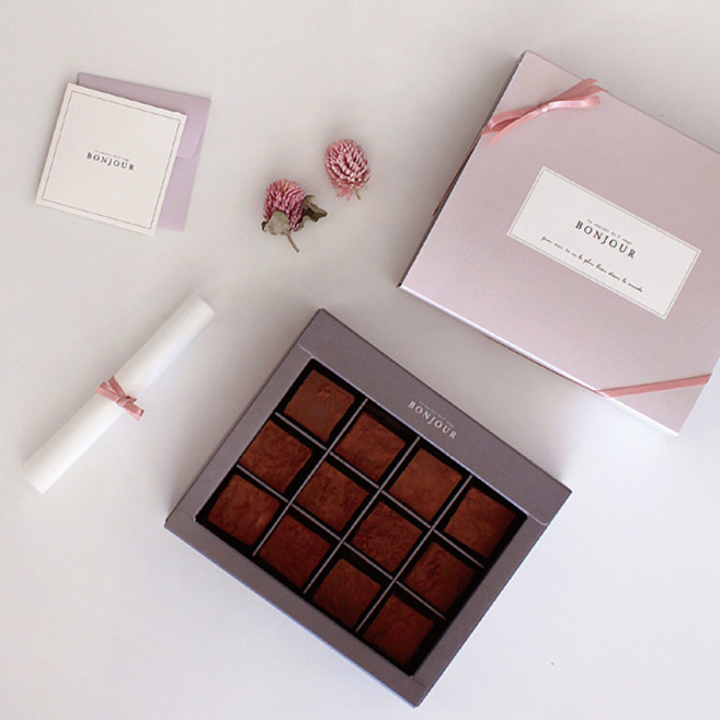 바이올렛 파베 24구 초콜릿 만들기세트DIY초코렛 발렌타인, 1세트