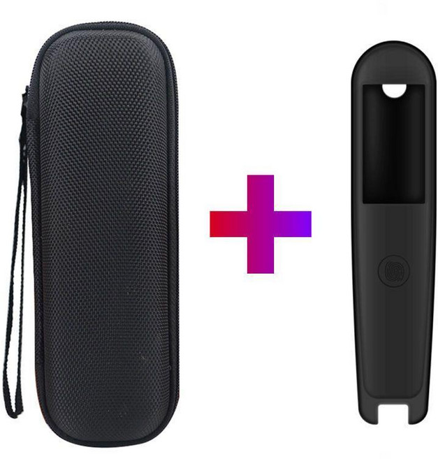 點讀筆盒 有道3.0詞典筆保護套 X3翻譯筆P3點讀筆2.0經典加強版防摔矽膠套殼, 黑保護套+黑收納盒+2片貼膜+,網易有道3.0/X3/X3s/P3, 1個