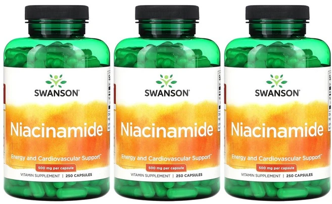 2+1 스완슨 나이아신아마이드 500mg 캡슐 250정, 3개 - 쿠팡