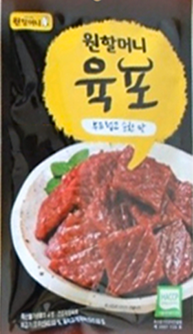 원할머니육포순한맛, 4개, 50g