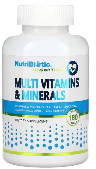 뉴트리바이오틱 필수 영양소 종합비타민 및 미네랄, 180정, 1개 - 쿠팡