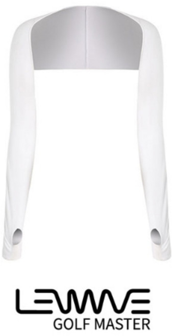 TRNS 쿨 숄더 암 슬리프 팔토시 볼레로 쿨토시, 화이트, 1개