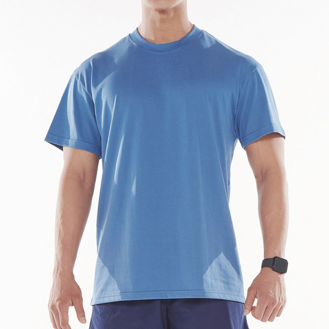 레스테 친환경 프리미엄 티셔츠 시원한 소재 업사이클링 듀-티 LESTE Upcycling Du-tee [스카이 블루]